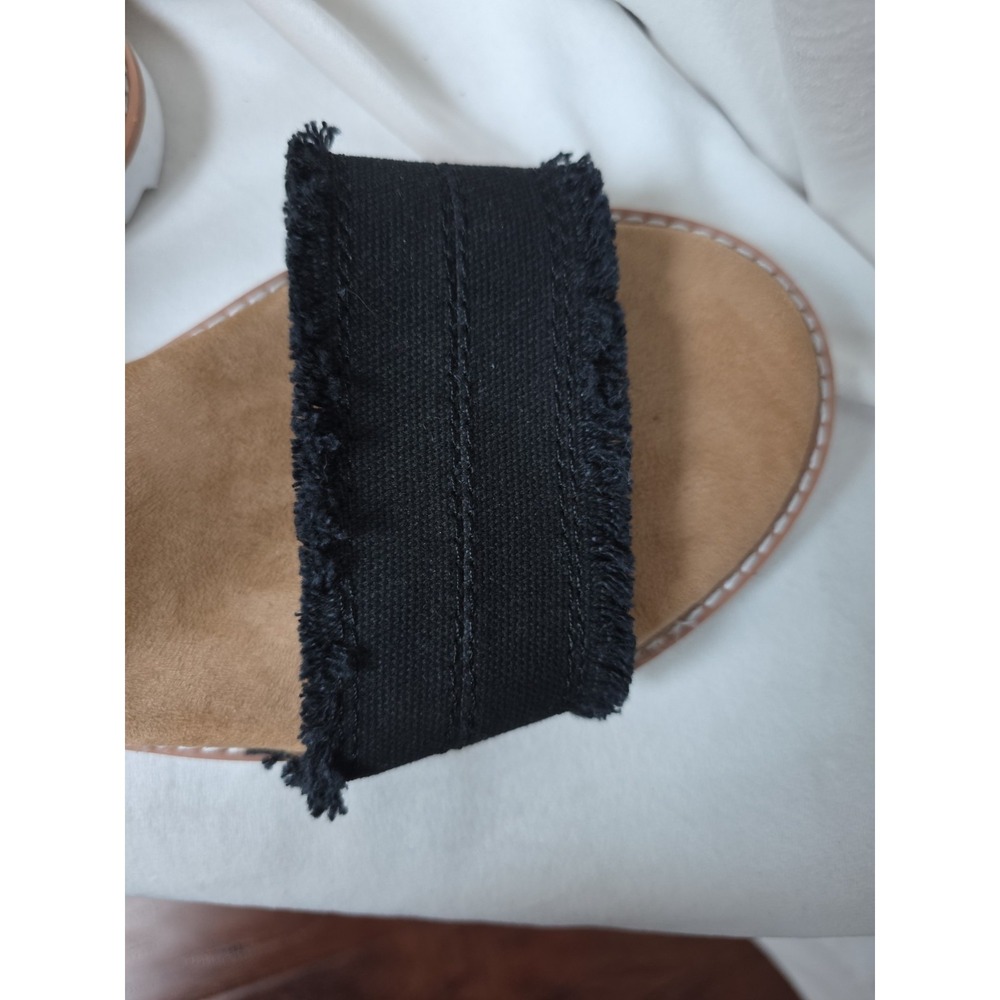 Skechers BOBS Desert Kiss Black Strappy Memory Fm Wedge Sandals Wms Size 11 NWT - Picture 13 of 16